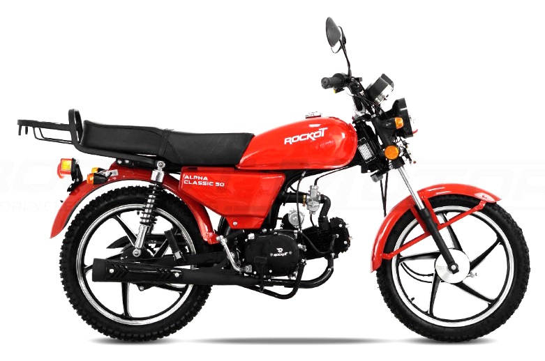 Мопед ROCKOT ALPHA CLASSIC (красный глянцевый)