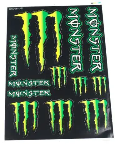 Наклейки набор D6006 Monster Black