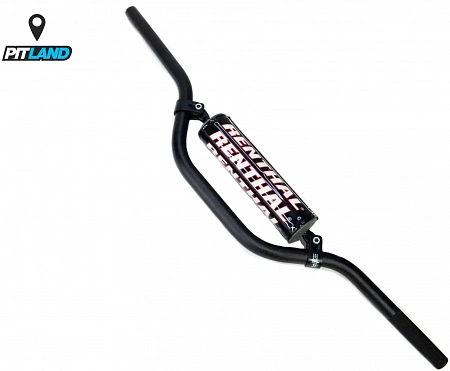Руль алюминиевый RENTHAL 22мм MINI MX 784-03-BK (742 x 119 мм)-Черный Руль алюминиевый RENTHAL 22мм MINI MX 784-03-BK (742 x 119 мм)-Черный