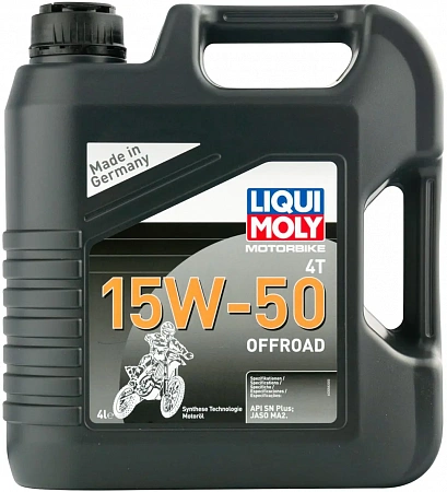 НС-синтетическое моторное масло 4Т Liqui Moly Motorbike 4T Offroad 15W-50 SN Plus MA2 (4л) НС-синтетическое моторное масло 4Т Liqui Moly Motorbike 4T Offroad 15W-50 SN Plus MA2 (4л)