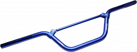 Руль 22.2 мм высокий толстостенный алюминий Pro Taper style Blue color(H-145мм) Руль 22.2 мм высокий толстостенный алюминий Pro Taper style Blue color(H-145мм)